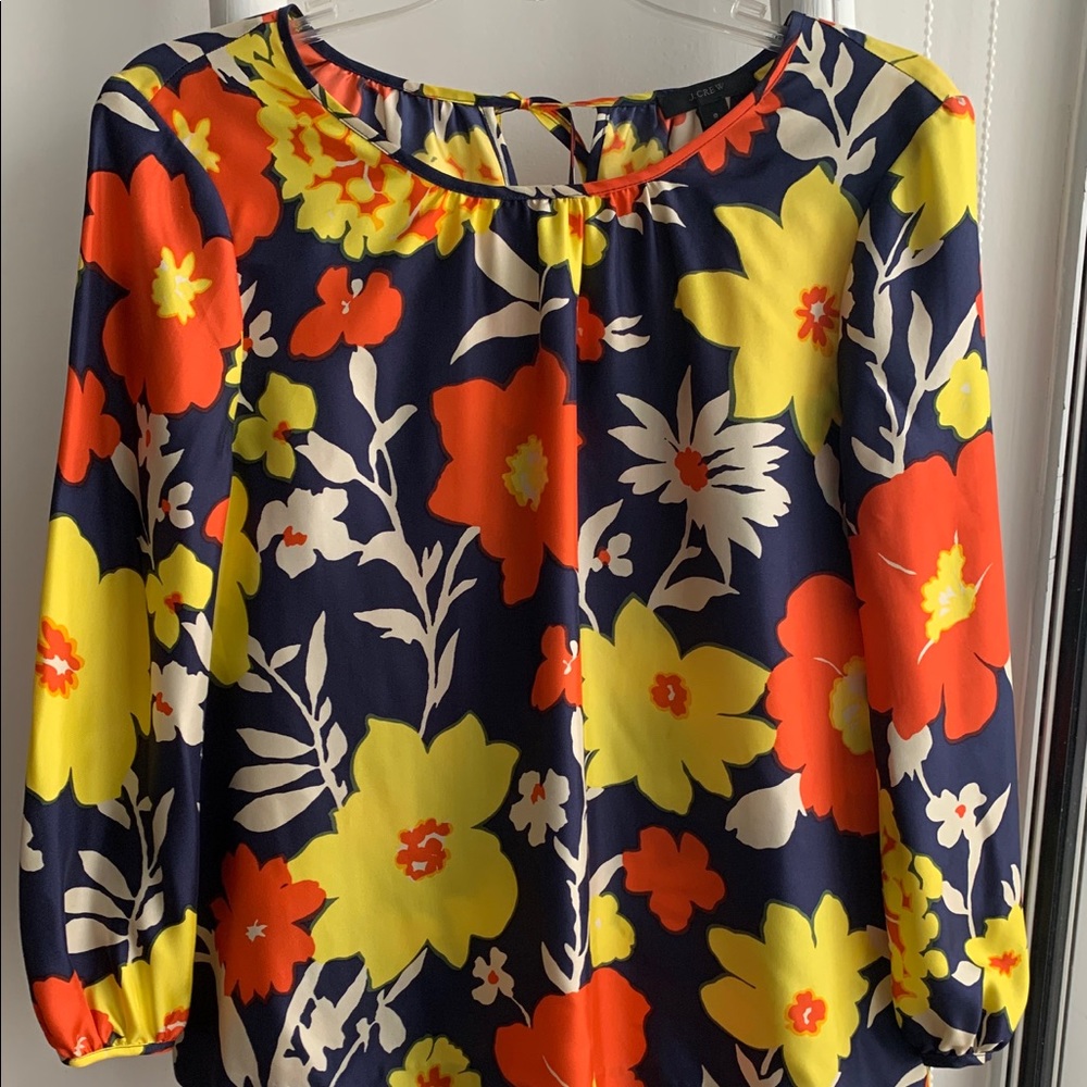 J-Crew - Silk Poplin Blouse
